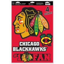 Chicago Blackhawks - Multi Use Big 4 NHL Aufkleber-Set