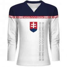 Slovensko Dámský - Hokejový Replika 0217 Fan Dres/Vlastní jméno a číslo