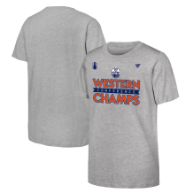 Edmonton Oilers Youth - 2024 Western Conference Champs Locker NHL T-Shirt