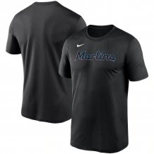 Miami Marlins - Wordmark Black MLB Koszulka
