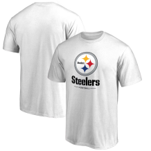 Pittsburgh Steelers - Team Lockup White NFL T-Shirt