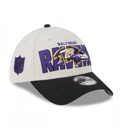 Baltimore Ravens - 2023 Official Draft 39Thirty White NFL Kšiltovka