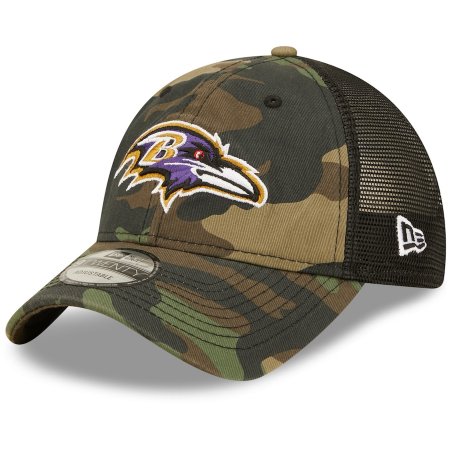 Baltimore Ravens - Basic Camo Trucker 9TWENTY NFL Czapka