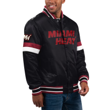 Miami Heat - Full-Snap Varsity Home Satin NBA Kurtka