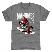 Kansas City Chiefs - Patrick Mahomes Dive Gray NFL T-Shirt