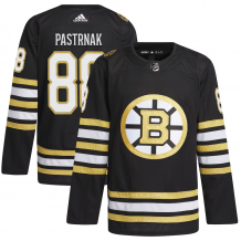 Boston Bruins - David Pastrnak 100th Anniversary Authentic Pro Home NHL Jersey