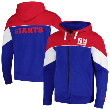 New York Giants - Starter Running Full-zip NFL Mikina s kapucí