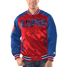 LA Clippers - Full-Snap Varsity Satin NBA Jacket