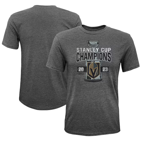 Vegas Golden Knights Kinder - 2023 Stanley Cup Champs Tri-Blend NHL T-Shirt