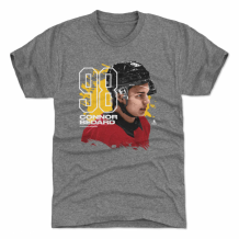 Chicago Blackhawks - Connor Bedard Profile Gray NHL T-Shirt
