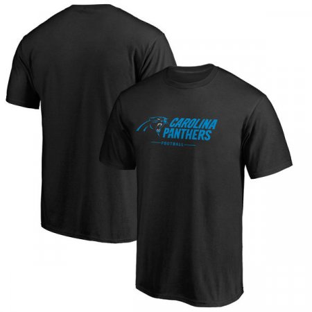 Carolina Panthers - Team Lockup Black NFL T-Shirt