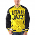 Utah Jazz - Full-Snap Varsity Satin NBA Bunda