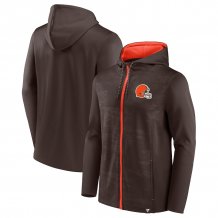 Cleveland Browns - Ball Carrier Full-Zip Brown NFL Mikina s kapucňou