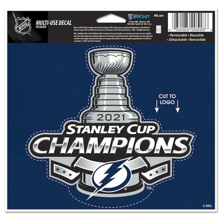 Tampa Bay Lightning - 2021 Stanley Cup Champions Multi NHL Aufkleber
