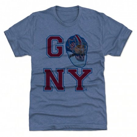 New York Rangers - Henrik Lundqvist GO NY Blue NHL T-Shirt