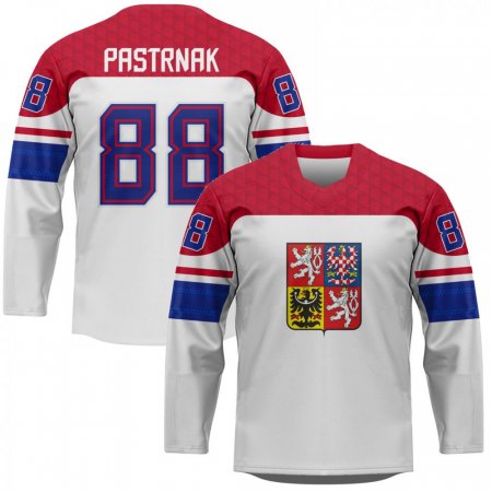 Česko - David Pastrnak 2022 Hokejový Replica Dres Bílý