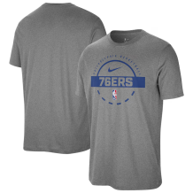 Philadelphia 76ers - 2025 Authentic Practice Gray NBA T-shirt