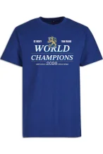 Fínsko - 2026 Champions Hokejové Tričko-Modré