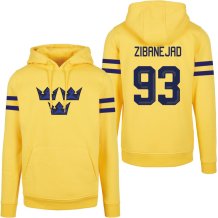 Švédsko - Mika Zibanejad 2026 Hokejová Mikina s kapucí