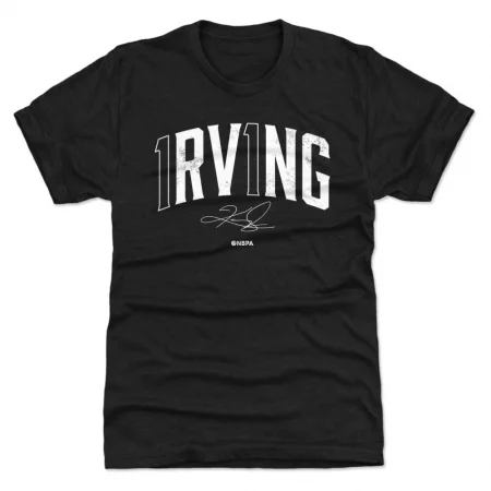 Brooklyn Nets - Kyrie Irving Name Number Black NBA T-Shirt