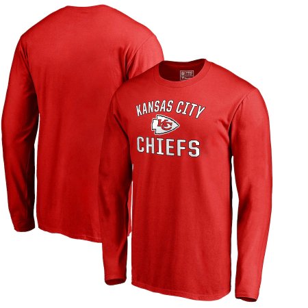 Kansas City Chiefs - Victory Arch Red NFL Long Sleeve T-Shirt