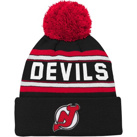 New Jersey Devils Dziecięca - Wordmark Cuffed NHL Czapka zimowa