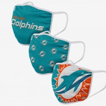 Miami Dolphins - Sport Team 3-pack NFL face mask