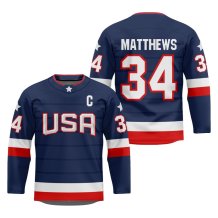 USA - Auston Matthews 2025 Replica Fan Jersey