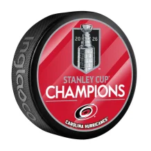 Carolina Hurricanes - 2026 Stanley Cup Champions Logo NHL Puk