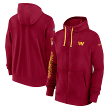 Washington Commanders - 2024 Nike Sideline Club Full-zip NFL Mikina s kapucí