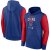 Chicago Cubs - Authentic Collection Performance Royal/Red MLB Bluza z kapturem