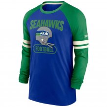 Seattle Seahawks - Throwback Raglan NFL Tričko s dlhým rukávom