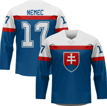 Słowacja - Šimon Nemec Hockey Replica Jersey