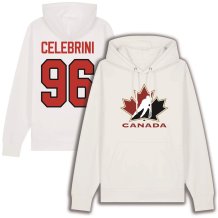 Kanada Hockey Macklin Celebrini White Sweatshirt