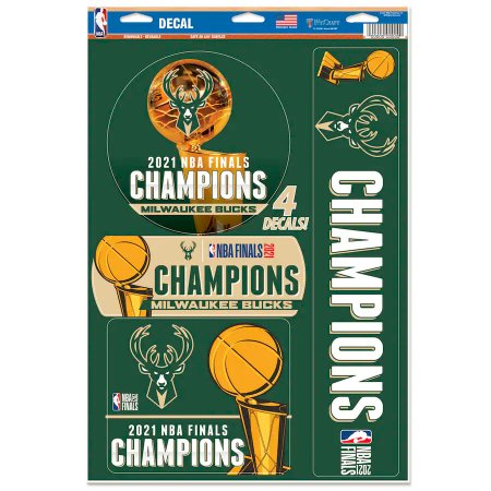 Milwaukee Bucks - 2021 Champions Multi NBA Nálepky Set
