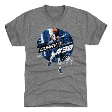 Golden State Warriors - Stephen Curry City Emblem Gray NBA T-Shirt