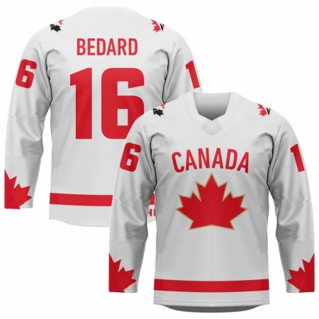 Canada - Connor Bedard Replica White Fan Jersey