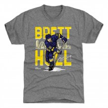 St. Louis Blues - Brett Hull Toon Gray NHL T-Shirt