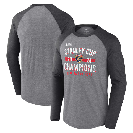 Florida Panthers - 2024 Stanley Cup Champs Raglan NHL Long Sleeve T-Shirt