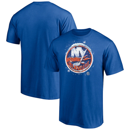 New York Islanders - Snow Logo NHL T-Shirt