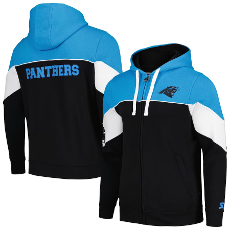 Carolina Panthers - Starter Running Full-zip NFL Mikina s kapucí