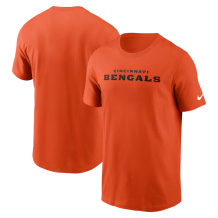 Cincinnati Bengals - Essential Wordmark Orange NFL T-Shirt