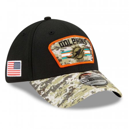 Miami Dolphins - 2021 Salute To Service 39Thirty NFL Hat - Size: S/M