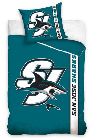 San Jose Sharks - Belt Stripe NHL Bedsheets