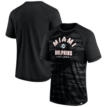 Miami Dolphins - Blackout Hail NFL T-Shirt - Größe: S/USA=M/EU