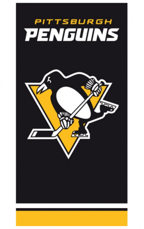 Pittsburgh Penguins - Team Black NHL Ręcznik plażowy