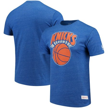 New York Knicks - Hardwood Classics Throwback Logo Tri-Blend NBA Tričko