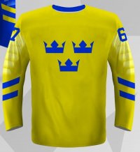 Švédsko - 2018 MS v Hokeji Replica Fan Dres/Vlastní jméno a číslo