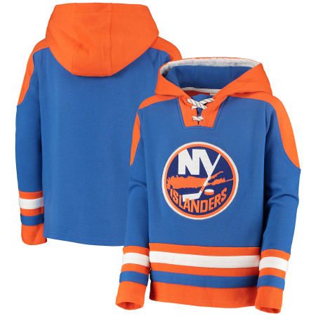 New York Islanders Ddziecięca - Lace-up NHL Bluza z kapturem