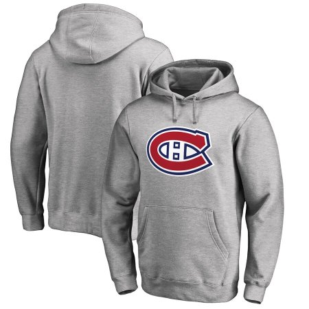 Montreal Canadiens - Primary Logo Gray NHL Mikina s kapucí - Velikost: S/USA=M/EU